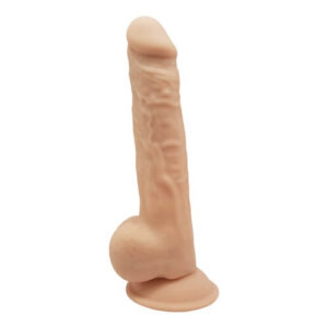 9.5 inch Realistic Silicone Dual Density Dildo with Suction Cup with Balls
